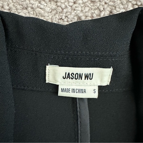Jason Wu Blazer Womens Size S Black White Waist Tie - Picture 9 of 14
